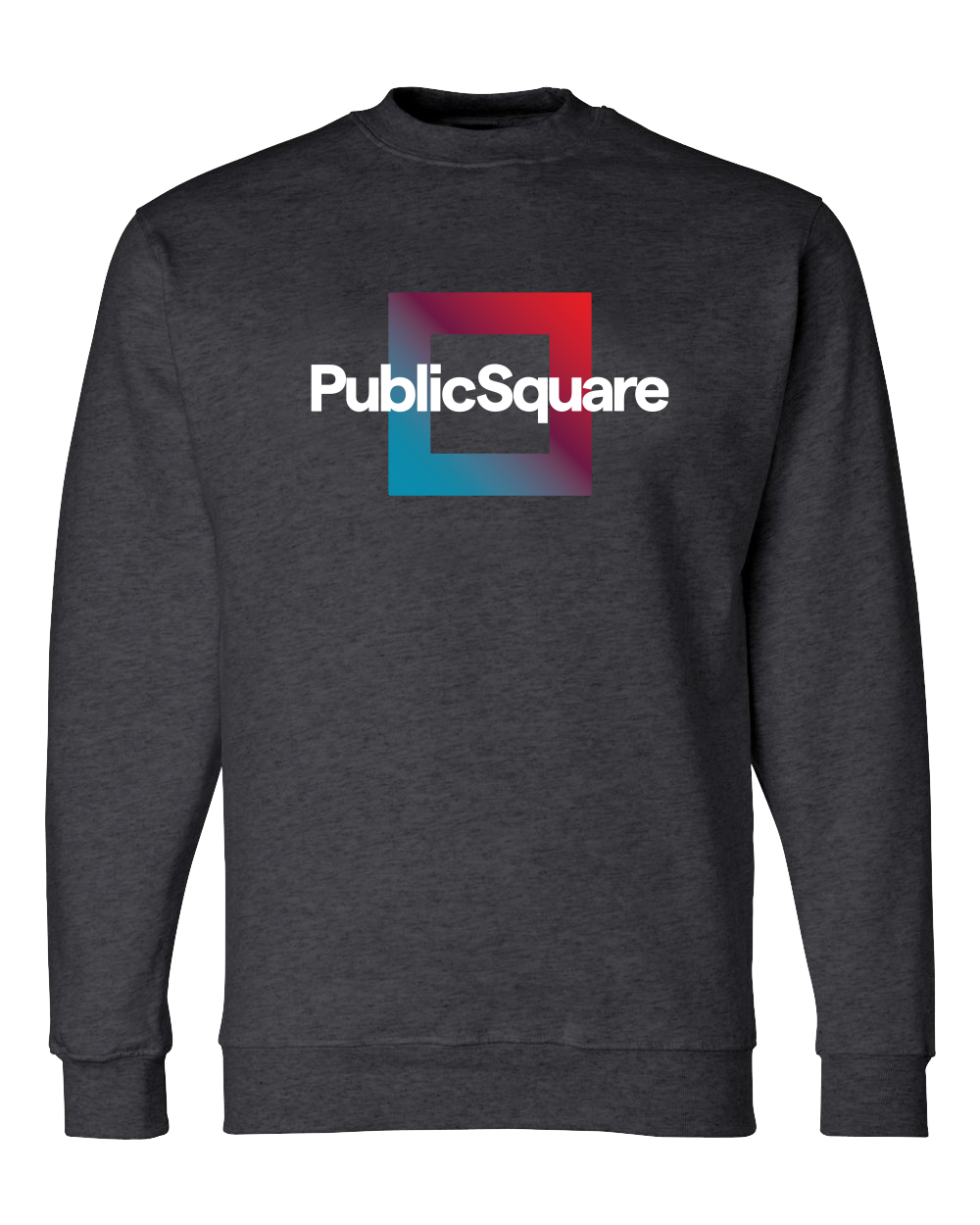 Official PublicSquare Crewneck Sweatshirt - Heather Charcoal