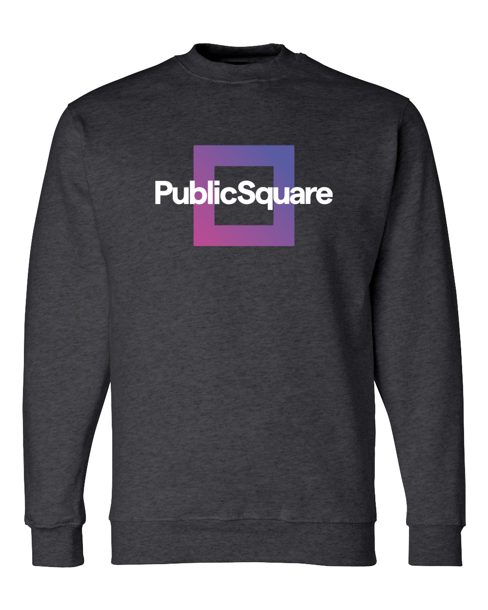 Official PublicSquare Crewneck Sweatshirt - Heather Charcoal